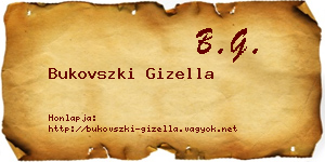 Bukovszki Gizella névjegykártya